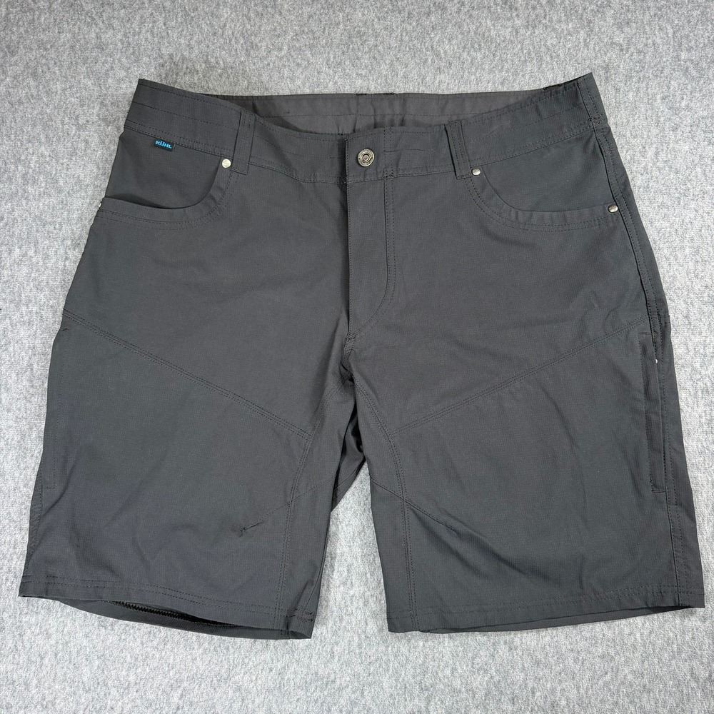 Kuhl Silencr Shorts Mens 40 Black Style 5230 Technical Hiking Outdoor Ripstop